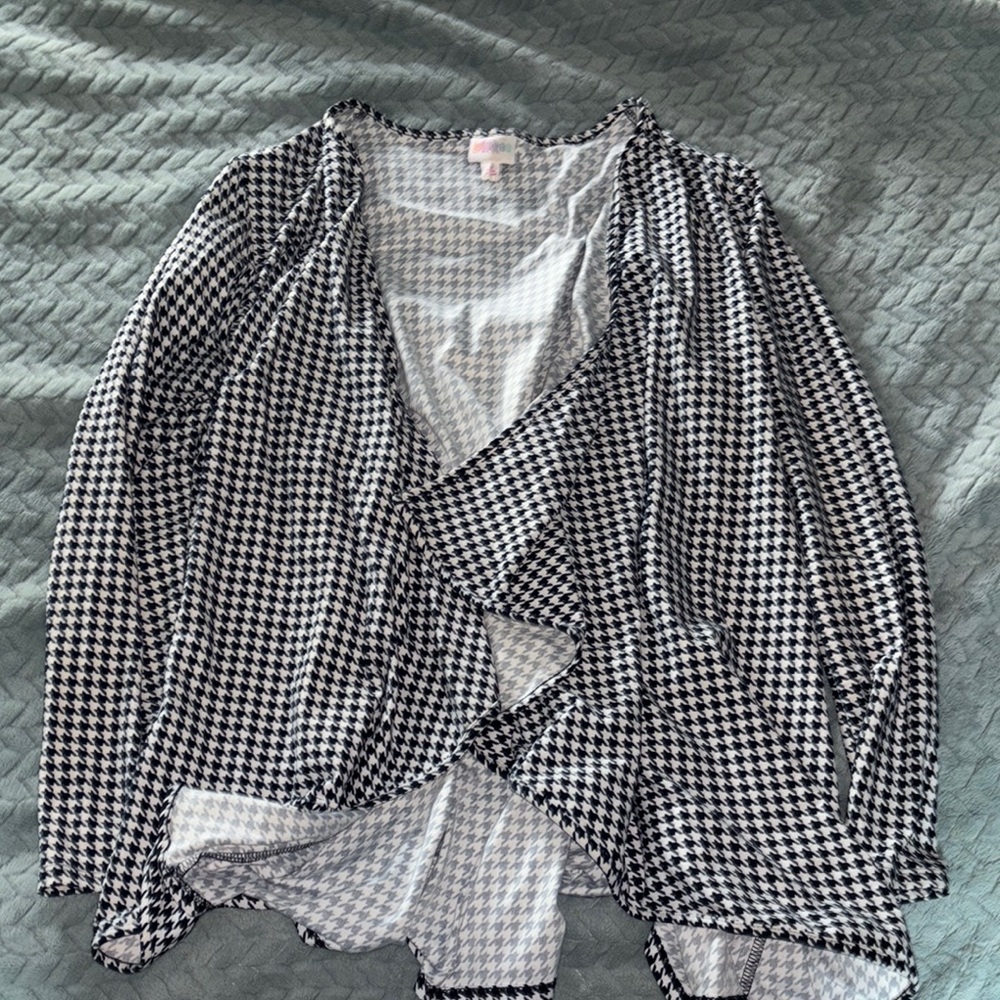 Lularoe Nanette ruffled overlay